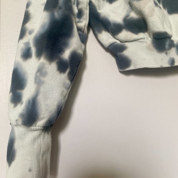 AFRM Cropped Blush & Noir Pullover Sweatshirt Top Size Small - Picture 4 of 8